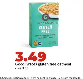 Hy-Vee Good Graces gluten free oatmeal offer