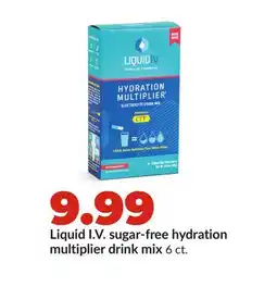Hy-Vee Liquid I. V. sugar-free hydration multiplier drink mix offer