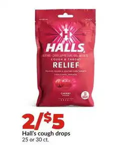 Hy-Vee Hall's cough drops offer