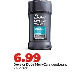 Hy-Vee Dove or Dove Men + Care deodorant offer