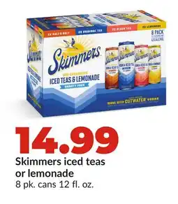 Hy-Vee Skimmers iced teas or lemonade offer