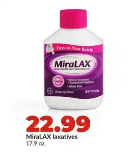 Hy-Vee MiraLAX laxatives offer
