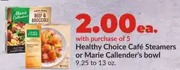 Hy-Vee Healthy Choice Café Steamers or Marie Callender's bowl offer