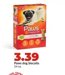 Hy-Vee Paws dog biscuits offer