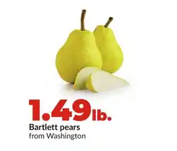 Hy-Vee Bartlett pears offer
