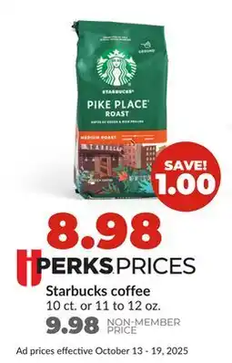 Hy-Vee Starbucks coffee offer