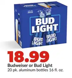 Hy-Vee Budweiser or Bud Light offer