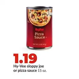 Hy-Vee Hy-Vee sloppy joe or pizza sauce offer