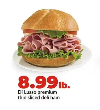 Hy-Vee Di Lusso premium thin sliced deli ham offer