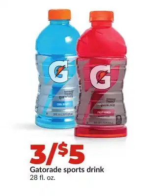 Hy-Vee Gatorade sports drink offer
