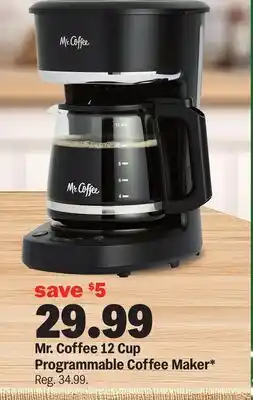 Meijer Mr. Coffee 12 Cup Programmable Coffee Maker offer