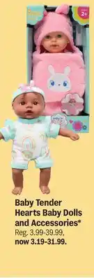 Meijer Tender Hearts Baby Dolls and Accessories offer
