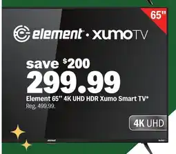 Meijer Element 65 4K UHD HDR Xumo Smart TV offer
