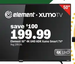 Meijer Element 50 4K UHD HDR Xumo Smart TV offer