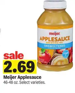 Meijer Meijer Applesauce offer