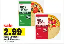Meijer Meijer 12 Thin or Classic Pizza Crust offer