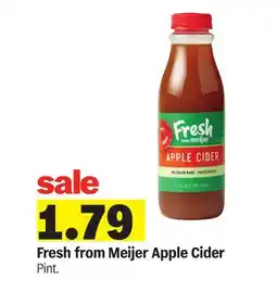 Meijer Fresh from Meijer Apple Cider offer