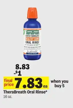 Meijer TheraBreath Oral Rinse offer