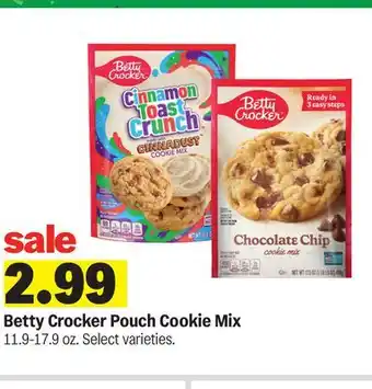 Meijer Betty Crocker Pouch Cookie Mix offer