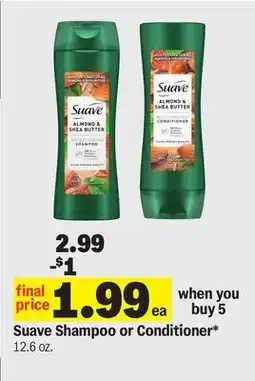 Meijer Suave Shampoo or Conditioner offer