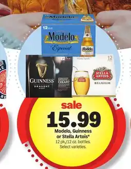 Meijer Modelo, Guinness or Stella Artois offer