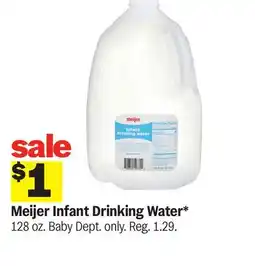 Meijer Meijer Infant Drinking Water offer