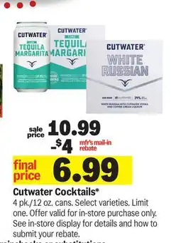Meijer Cutwater Cocktails offer