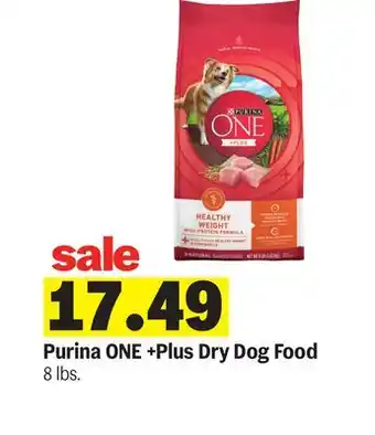 Meijer Purina ONE + Plus Dry Dog Food offer