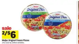 Meijer Meijer Original Frozen Pizzas offer