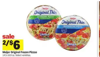 Meijer Meijer Original Frozen Pizzas offer