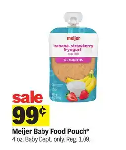 Meijer Meijer Baby Food Pouch offer
