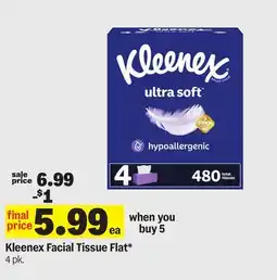 Meijer Kleenex Facial Tissue Flat offer