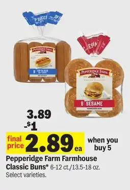 Meijer Pepperidge Farm Farmhouse Classic Buns offer