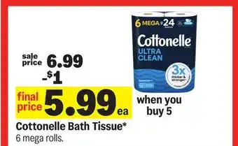 Meijer Cottonelle Bath Tissue offer
