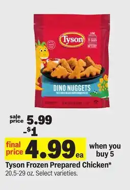 Meijer Tyson Frozen Prepared Chicken offer
