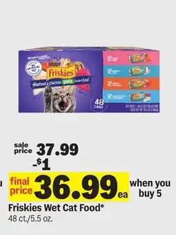 Meijer Friskies Wet Cat Food offer
