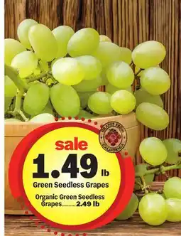 Meijer Organic Green Seedless Grapes offer