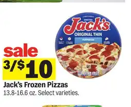 Meijer Jack's Frozen Pizzas offer