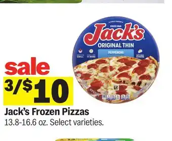 Meijer Jack's Frozen Pizzas offer