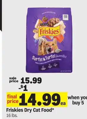 Meijer Friskies Dry Cat Food offer