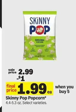 Meijer Skinny Pop Popcorn offer