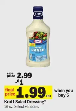 Meijer Kraft Salad Dressing offer