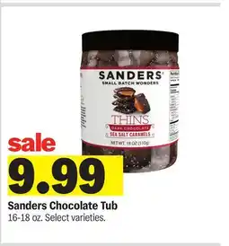 Meijer Sanders Chocolate Tub offer