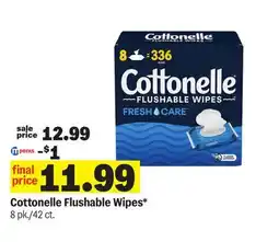 Meijer Cottonelle Flushable Wipes offer
