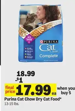 Meijer Purina Cat Chow Dry Cat Food offer