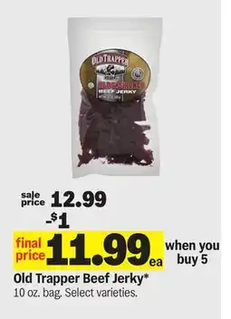 Meijer Old Trapper Beef Jerky offer