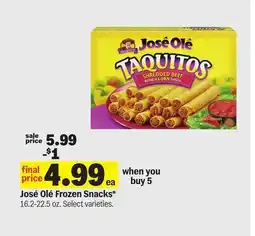 Meijer José Olé Frozen Snacks offer