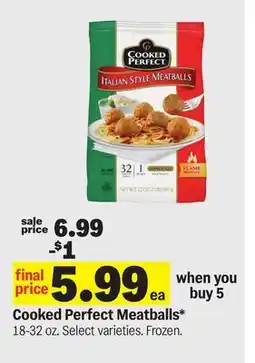 Meijer Cooked Perfect Meatballs offer