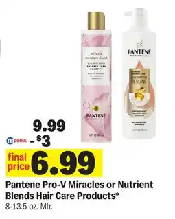 Meijer Pantene Pro-V Miracles or Nutrient Blends Hair Care Products offer