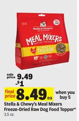 Meijer Stella & Chewy's Meal Mixers Freeze-Dried Raw Dog Food Topper offer